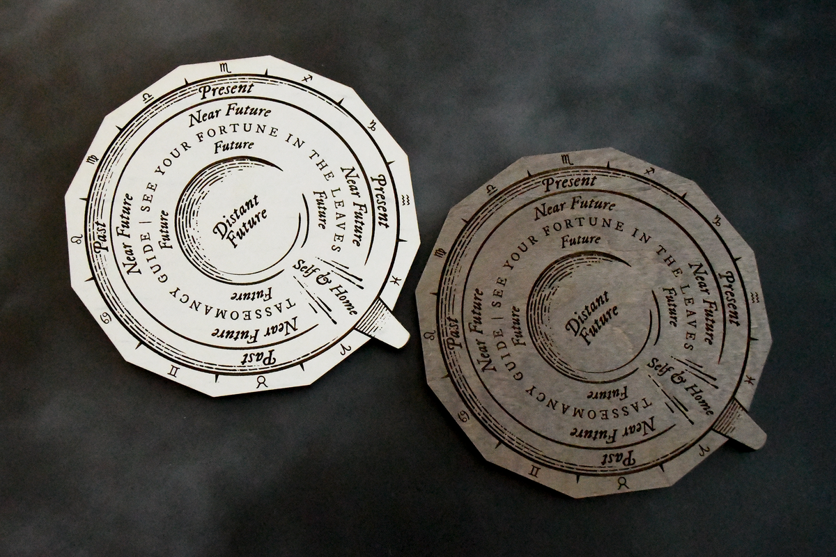 Wooden Tasseomancy Coaster Riddle's Tea Shoppe