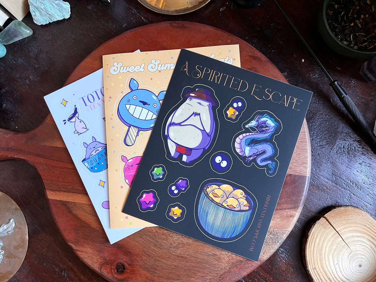 Ghibli Sticker Sheet Bundle – Riddle's Tea Shoppe