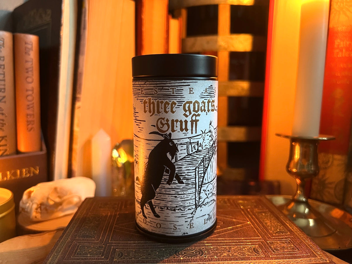 Fable Riddles Three Goats Gruff (Dark Fables Collection) – Riddle's Tea Shoppe